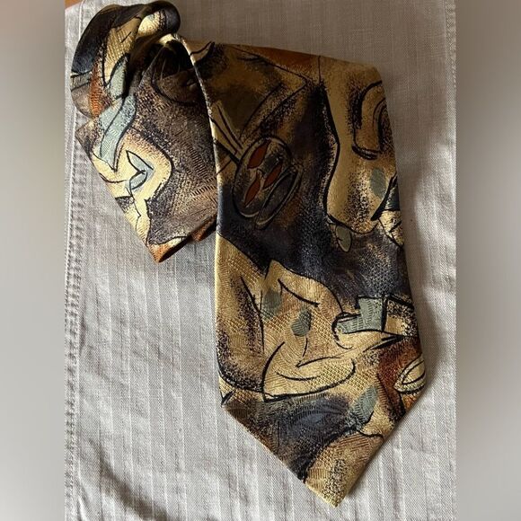 Stefano Milano Mens Silk Tie - Picture 7 of 10